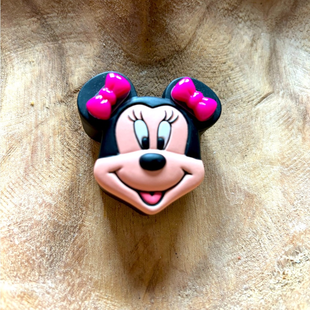 Disney’s Mini Mouse trinket box, earrings and pin (Avon)
